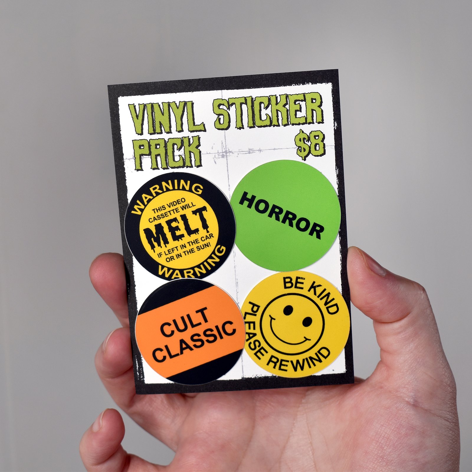 VHS Vinyl Sticker Set | Lofty Dog Designs